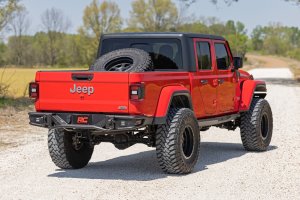 Jeep Gladiator Rear Bumper - Rough Country - Tubular - Textured Black - '20-'25